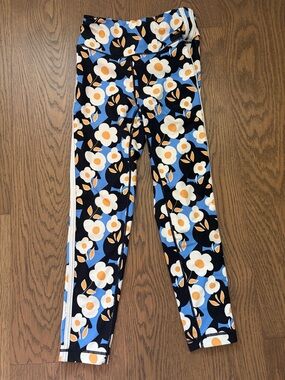 SSYS Active Leggings with Blue & White Pattern| size S